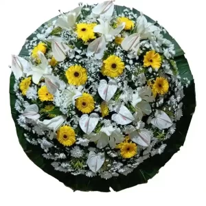 Coroa de flores para velório Premium A